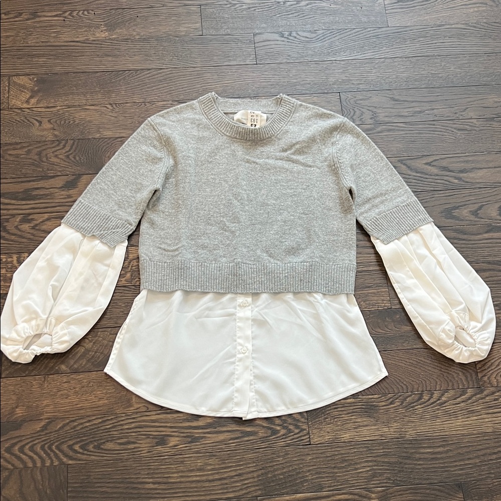 Brochu Walker Heather Gray Knit Top